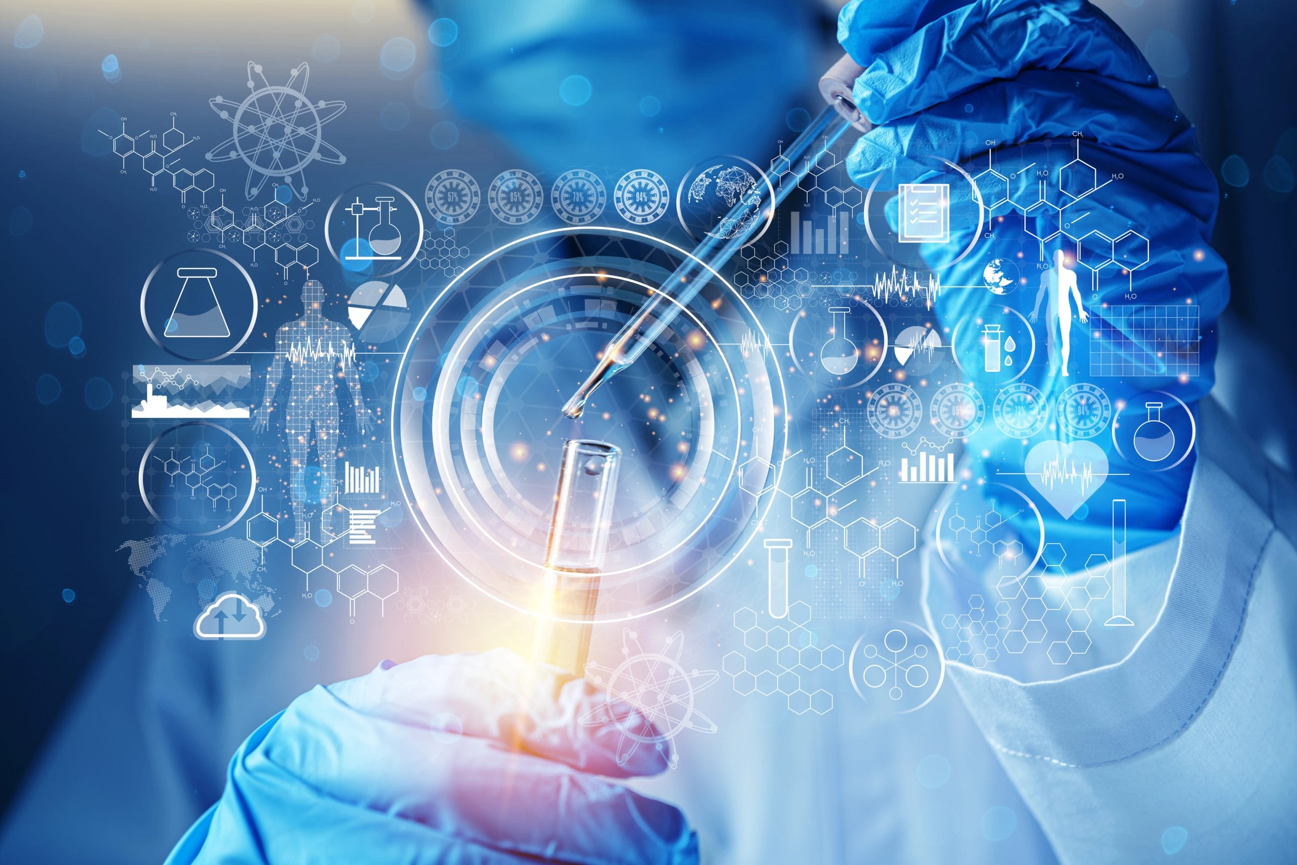 Imagen futurista sobre medicina